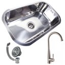 Ver imagem 1 de Cuba Simples 9471 Polida+Torneira Dubai Gourmet Inox Guimmis
