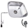 Cuba Simples 9463 Platin+Torneira Milão Gourmet Inox Guimmis - 1