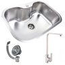 Cuba Simples 9122 Platin+Torneira Paris Gourmet Inox Guimmis - 1
