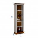 Ver imagem 3 de Torre Manchester 04 Prateleiras de Madeira 2034 Linz Móveis - Off White/imbuia Glazer