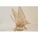 Ver imagem 2 de Quebra Cabeça 3D Borboleta 16 Peças em MDF - Dinobrinque