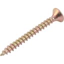 Ver imagem 2 de Parafuso para Madeira Chipboard Cabeça Chata Fenda Cruzada Phillips Bicromatizado Vonder