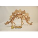 Ver imagem 2 de Quebra Cabeça 3D Dinossauro Estegossauro 44 Peças em MDF - Dinobrinque