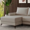 Ver imagem 5 de Sofá 3 Lugares com Chaise e Pé Metálico Amazon