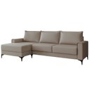 Ver imagem 3 de Sofá 3 Lugares com Chaise e Pé Metálico Amazon