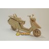 Quebra Cabeça 3D Moto Scooter 97 Peças em MDF - Dinobrinque - 2