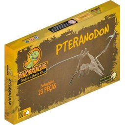 Quebra Cabeça 3D Dinossauro Pteranodon 23 Peças em MDF - Dinobrinque - 1
