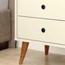 Kit 2 Mesa de Cabeceira Retrô Domus - Off White - RPM Móveis - 2