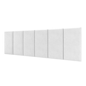 Cabeceira Dubai de Cama Box Casal 1,40:corino Branco