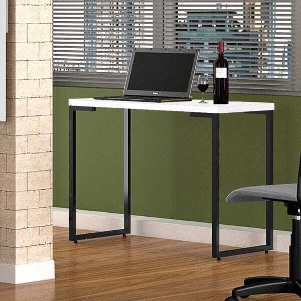 Mesa para Computador Escrivaninha Porto 120cm Branco - Fit Mobel - 2