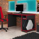 Ver imagem 3 de Mesa para Computador Notebook Gamerxpreto/Vermelho - Fit Mobel