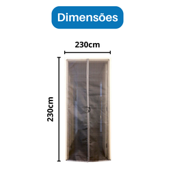 Tela Mosquiteiro Magnética Fibra de Vidro 230 X 230cm Mm Telas - 6