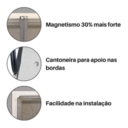 Tela Mosquiteiro Magnética Fibra de Vidro 230 X 230cm Mm Telas - 2