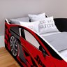 Mini Cama Infantil Carro Speedy Mdf Montessoriana Decoração Tema Quarto Menino Vermelho/preto- Rpm - 4