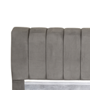Ver imagem 2 de Cabeceira Velutto Solteiro 90cm Suede Cinza – Élpis Móveis