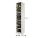 Ver imagem 2 de Guarda Roupa 50,3cm Módulo Sapateira Com Legno Crema