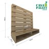 Painel para TV de Pallet com Nicho - 2