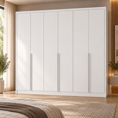 Guarda Roupa com 6 Portas e 6 Gavetas Castro-Tcel