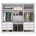 Ver imagem 2 de Guarda Roupa com 6 Portas e 6 Gavetas Castro-Tcel