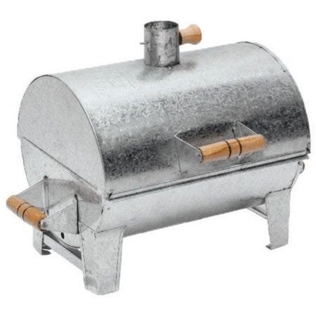 1808 CHURRASQUEIRA BAFINHO MINI GALVANIZADA 30x20