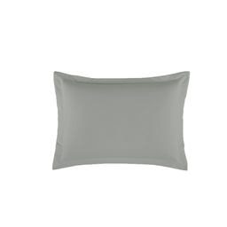 Porta Travesseiro 1 Peça Dia a Dia 70 X 50cm Algodão Percal 140 Fios Cinza - 6