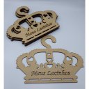 Ver imagem 2 de Kit 10 Cabides Coroa Porta Laços/ Lacinhos em Mdf
