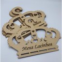 Ver imagem 3 de Kit 10 Cabides Coroa Porta Laços/ Lacinhos em Mdf