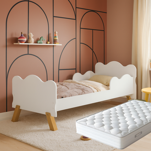 Cama Infantil para Menino ou Menina com Colchão Muito Segura com Proteção Lateral