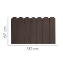 Ver imagem 2 de Painel Estofado Luxo Nuvem Alanis 90cm Solteiro para Cama Box Corino Marrom - Gat Magazine