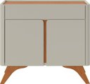 Ver imagem 5 de Buffet Aros 2 Portas Pés Madeira Maciça - Mv - Rei de Casa Off White/naturalle