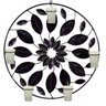 Mandala 12 Folhas 50 cm Ferro porta vela Branca Velitas - 1