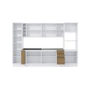 Ver imagem 3 de Cozinha Modulada Celeste Kappesberg 100% Mdf Branco/nogueira 9 Peças