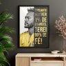Quadro Frase Motivacional Neymar Futebol Moldura e Vidro - 3