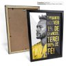 Quadro Frase Motivacional Neymar Futebol Moldura e Vidro - 5