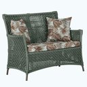Ver imagem 1 de 1 Sofá Área Externa Igapó Alumínio Marrom Corda Náutica E6 Verde