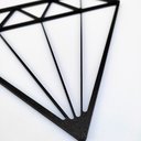 Ver imagem 5 de Adorno De Parede Diamante - Quadro, Decoração - Toque 3D:Preto
