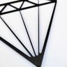 Adorno De Parede Diamante - Quadro, Decoração - Toque 3D:Preto - 5