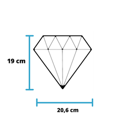 Adorno De Parede Diamante - Quadro, Decoração - Toque 3D:Preto - 4