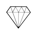 Ver imagem 1 de Adorno De Parede Diamante - Quadro, Decoração - Toque 3D:Preto