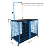 Canil Gaiola Mesa De Tosa Cães Cachorro Pet Banho Tosa Azul - 4