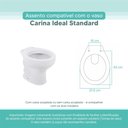 Ver imagem 3 de Tampa Vaso Sanitário Madeira Laqueada Carina Branco para Bacia Ideal Standard