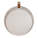 Ver imagem 2 de Espelho Decorativo 60x60cm com Alça em Couro Bella Yescasa