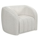Ver imagem 1 de Poltrona Decorativa para Sala Lazio M03 Bouclê Branco - Lyam Decor