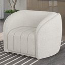 Ver imagem 2 de Poltrona Decorativa para Sala Lazio M03 Bouclê Branco - Lyam Decor