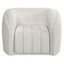 Ver imagem 3 de Poltrona Decorativa para Sala Lazio M03 Bouclê Branco - Lyam Decor