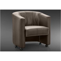 Poltrona Decorativa Rover Corino Marrom - D'monegatto - 1 Poltrona Decorativa Rover Corino Marrom - D'monegatto - 1