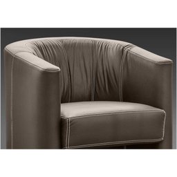 Poltrona Decorativa Rover Corino Marrom - D'monegatto - 3 Poltrona Decorativa Rover Corino Marrom - D'monegatto - 3