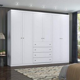Guarda-Roupa Casal 6 Portas 4 Gavetas Americano Henn - 1