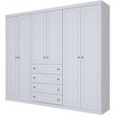Ver imagem 2 de Guarda-Roupa Casal 6 Portas 4 Gavetas Americano Henn
