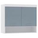 Ver imagem 1 de Armário Aéreo Ponte Modulado 97cm Taiga Branco/grey L01 - Mpozenato